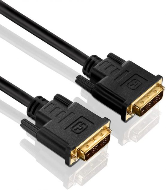 PureLink PureInstall Series DVI Cable Single Link with 24-Carat Gold Plated Precision Contact Pins 1600 x 1200 / 1920 x 1200. 18+1-Pin DVI-D male to 18+1-Pin DVI-D male. High-purity OFC copper conductor. Triple shielded 100 % tested for use in professional AV environments.