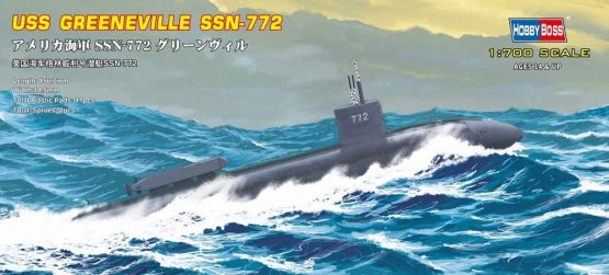 Hobbyboss 87016" USS Greeneville Ssn-772 Plastic Model Kit, 1:700 Scale