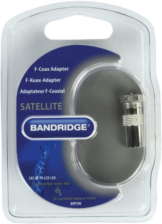 Bandridge 1x F-Connector Male to 1x IEC Coax Female Low Noise Adapter - Image 2