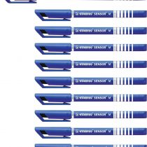 Fineliner - STABILO SENSOR M Box of 10 Blue