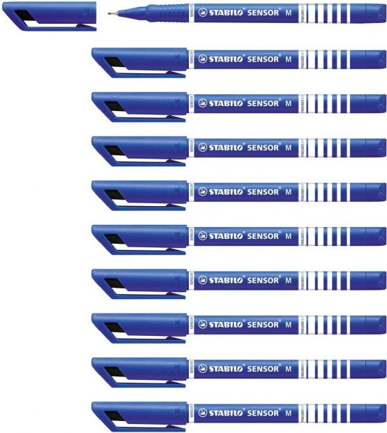 Fineliner - STABILO SENSOR M Box of 10 Blue