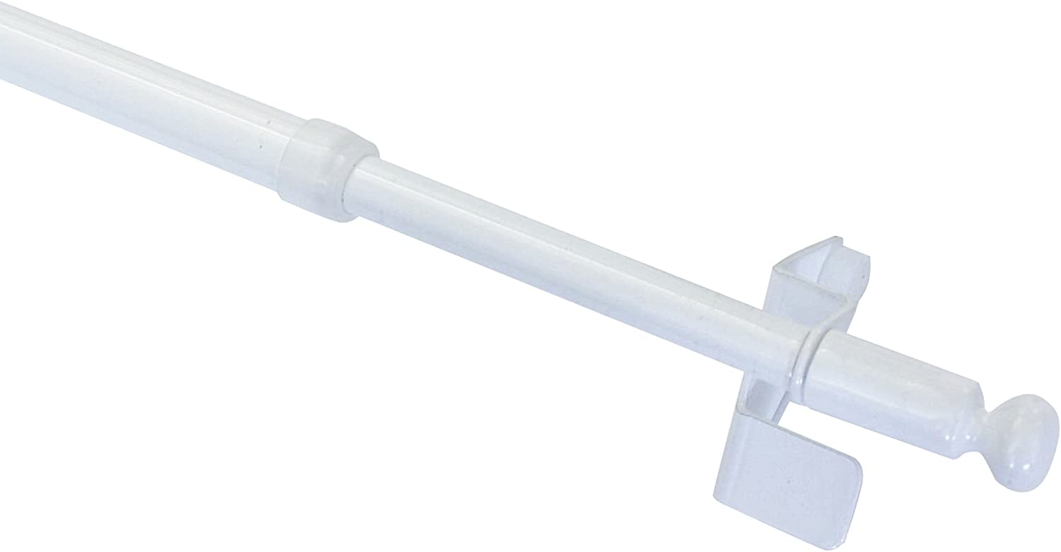 Gardinia Clamping Rod, Rotating Bar, Drill- and Screw-less Assembly, Press&Go Filigrano Ball, 8/10 mm Diameter, 50-80 cm Long