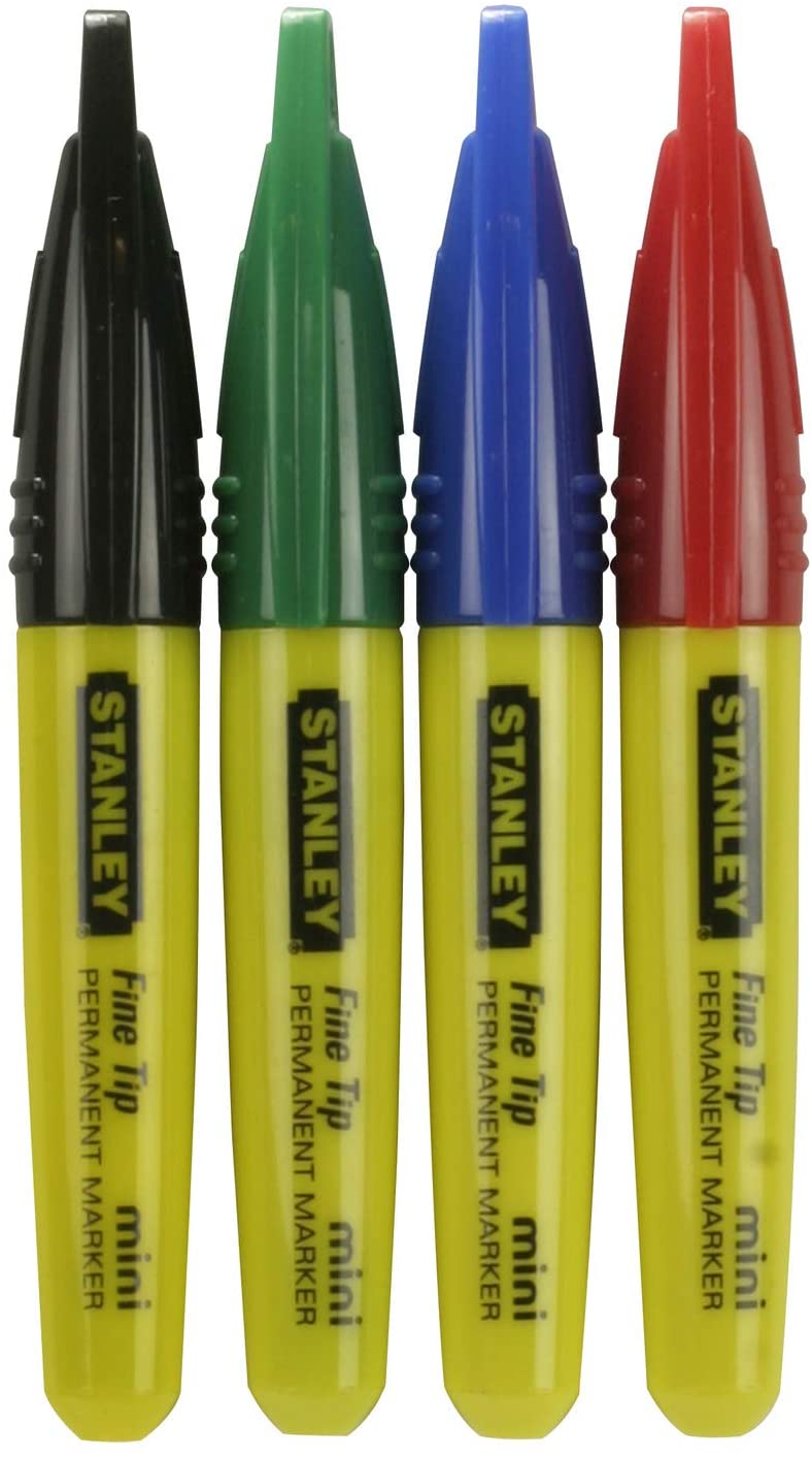 Stanley Mini Fine Tip Pen STA147329, Black, Blue, Green, Red - Image 3