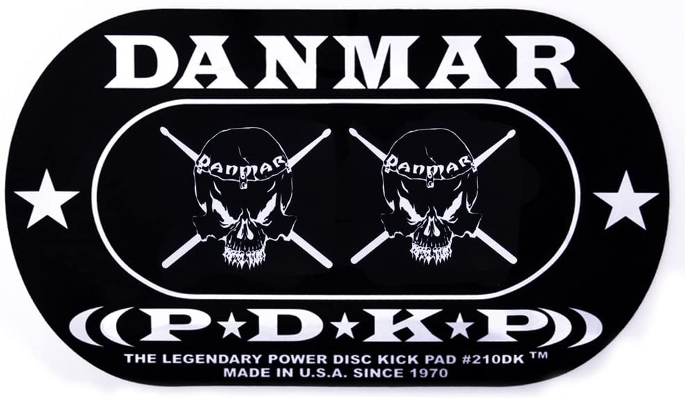 Danmar DA 210DKSK Skull Design Double Bass Drum Impact Pad