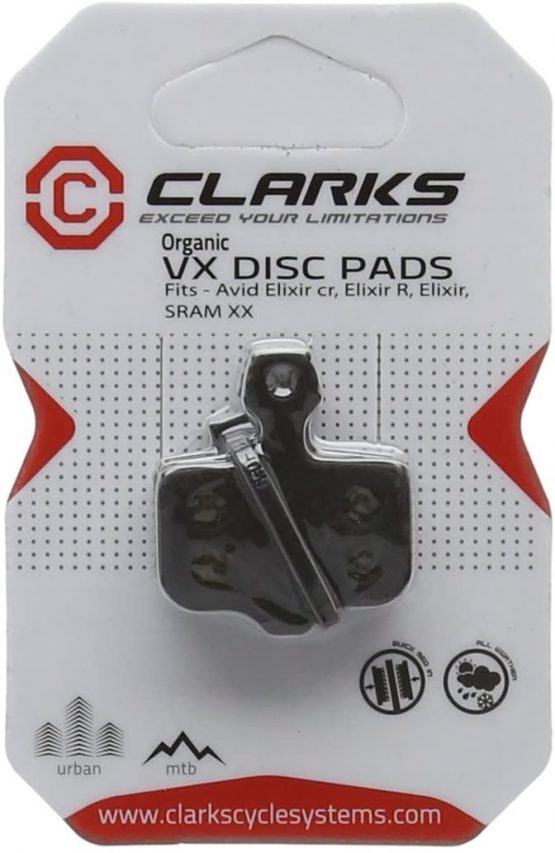 Clarks Organic Disc Brake Pads for Avid Elixir Cr/Elixir R/Elixir, SRAM Xx, Spring Inc.