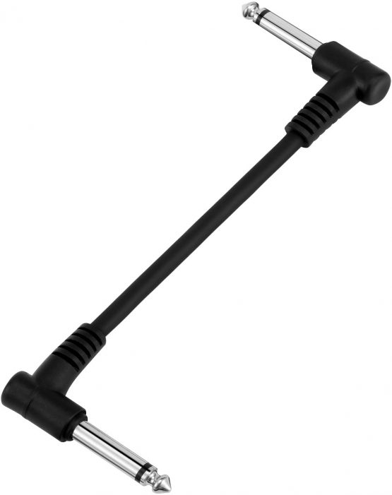 Donner 6 Inch Guitar Patch Cable Black, Guitar Effect Pedal Cables, Noiseless TS Mono Cords for Guitar/Bass Effect Pedals (6 Pack) - Image 3