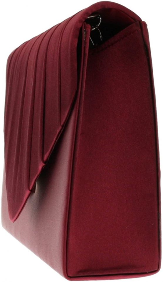 Girly HandBags Satin Pleated Clutch Bag - Image 4