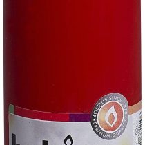 BOLSIUS Pillar Candle, Paraffin Wax, Red, 6x6x15 cm