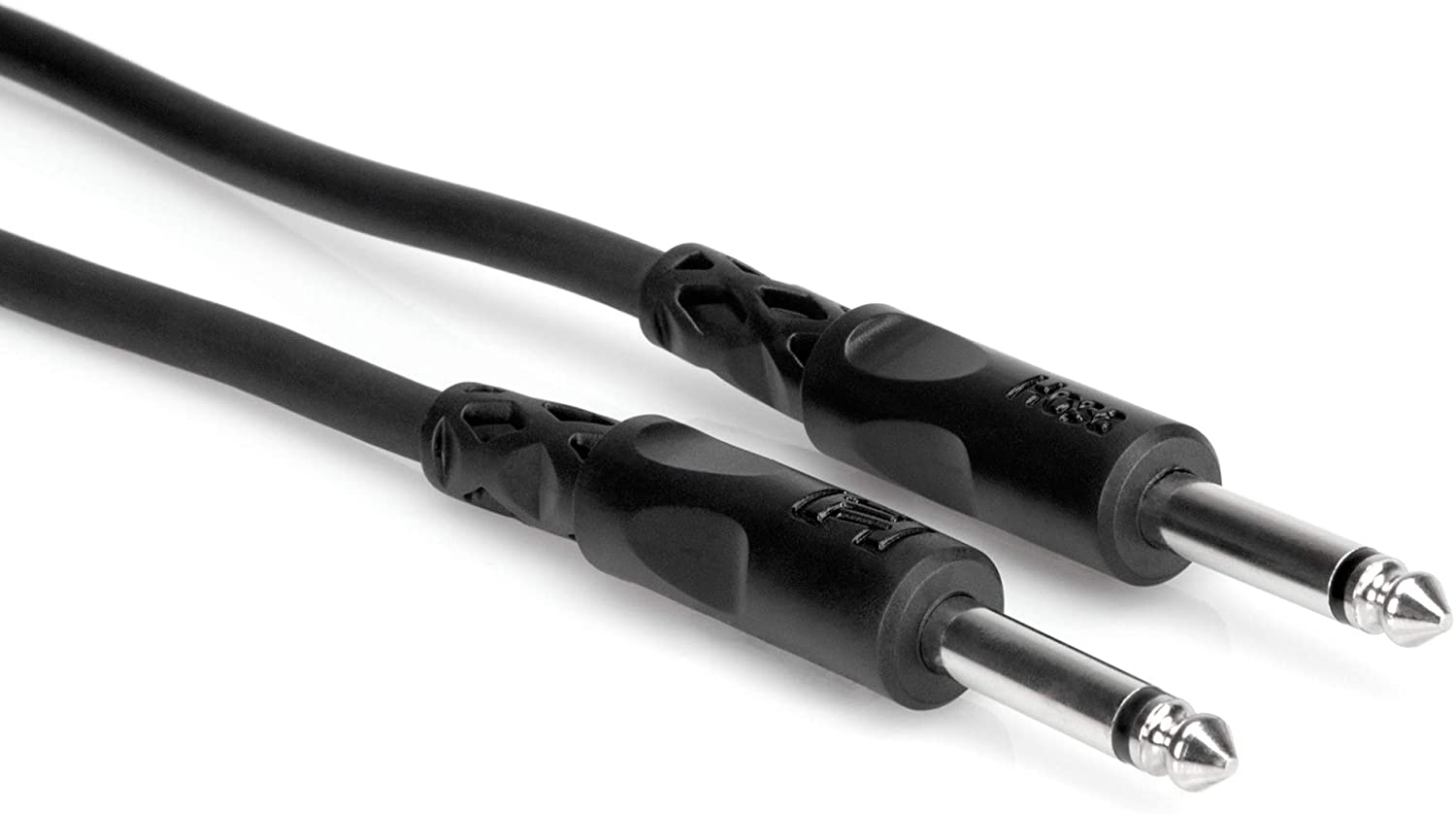 HosaTech CPP-103 3ft 1/4 inch TS to Same Unbalanced Interconnect Cable, Black, 3'