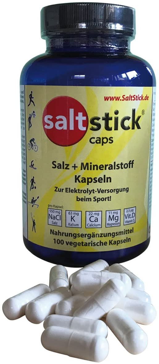 SaltStick Electrolyte Capsules, 000, 100 count (Pack of 1)