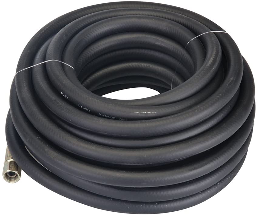 Silverline 633578 10 Metre Air Line Rubber Hose, Black