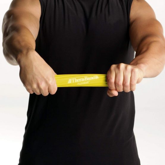 Resistance Bar, TheraBand FlexBar, Pain Relief for Tennis Elbow Injury, Tendonitis & Improve Grip Strength, Yellow, Extra Light Beginner - Image 4