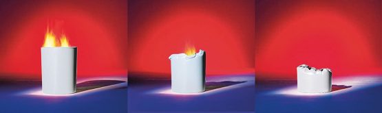 HAN 1814-F-11, Safety waste bin flame-retardant. Safe, elegant, premium quality, 13 litres, light-grey - Image 2
