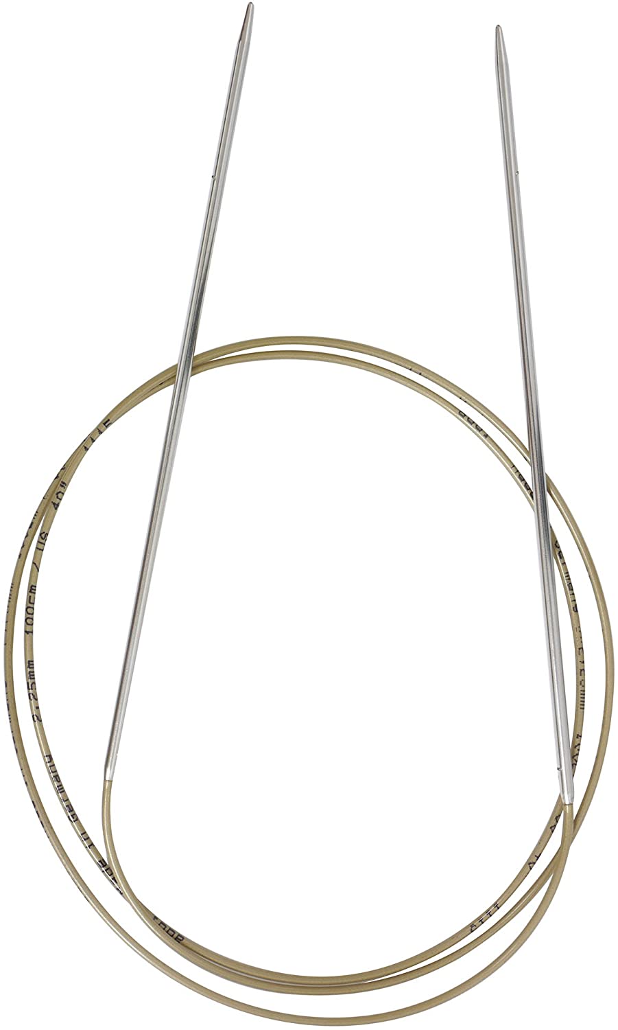 addi Basic Fixed Circular Knitting Needles 100cm 2.25mm, Zilver