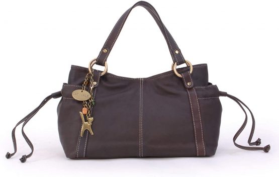 CATWALK COLLECTION HANDBAGS - Women's Soft Leather Top Handle/Slouchy Shoulder Bag - MIA - Image 4