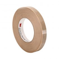 TapeCase 44 0.563" x 90yd Tan Low-Halogen Electrical Tape, 5.5" Thick, 90" Length, 0.56" Width
