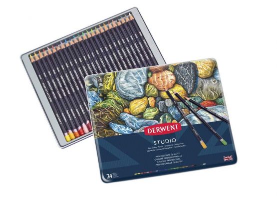 Derwent Studio Colouring Pencils Tin (Set of 24) - Image 2