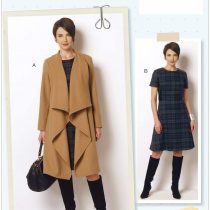 Butterick Patterns 6244 B5,Misses/Women's Coat and Dress,Sizes 8-10-12-14-16