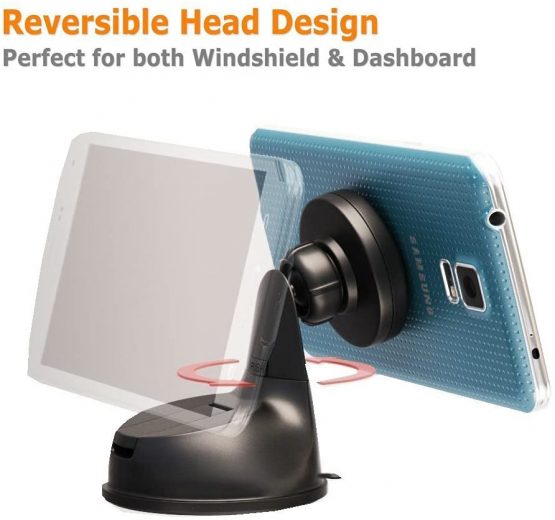 JEBSENS Car Phone Holder CM03 New Magnetic Cradle-less Car Mount Phone Holder Windshield Dashboard Mount, Compatible With All Smartphones - Super Strong Magnetic Grip … - Image 4