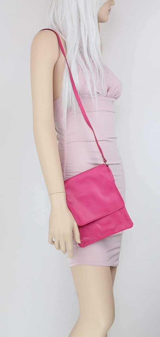 Girly Handbags Italian Leather Shoulder Bag Small Cross Body Messenger Soft Leather - Image 4
