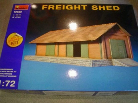 MiniArt 1:72 Scale Freight Shed Plastic Model Kit