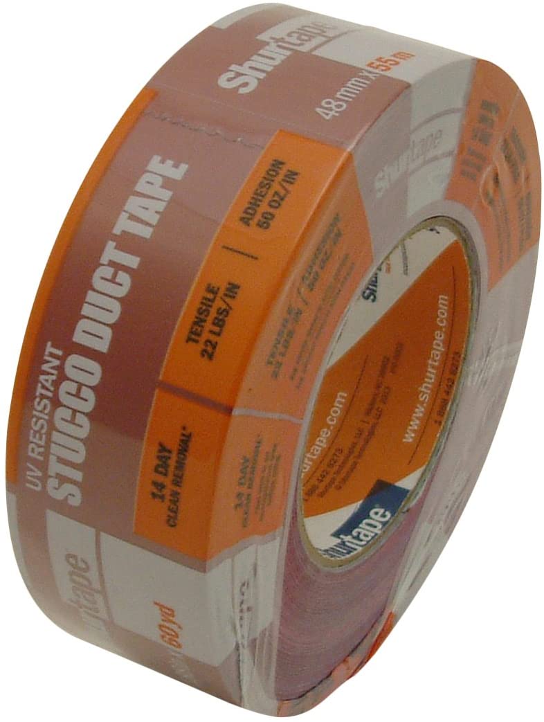 Shurtape PC667 Specialty Grade Stucco Masking Duct Tape [UVResistant] 2 in. x 60 yds. (Red