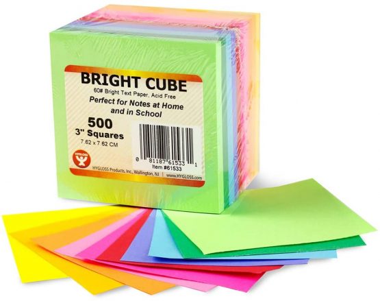 Hygloss Paper Cube x 3-inch 500 Sheets - Image 2