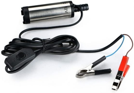 TOPCHK 12V 38mm Stainless Steel Submersible Pump Water Oil Diesel Fuel Transfer Pump for Car Oil Liquid Diesel Fuel Water Pump 12V Transfer Pump Water Oil Fluid Refuel - Image 2