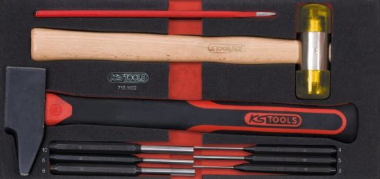 KS Tools 713.1102 Module of 9 Impact Tools Fibreglass Handle