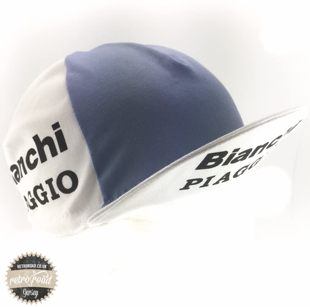 Retro cycle team cap Vintage fixie Bianchi Piaggio White - Image 2