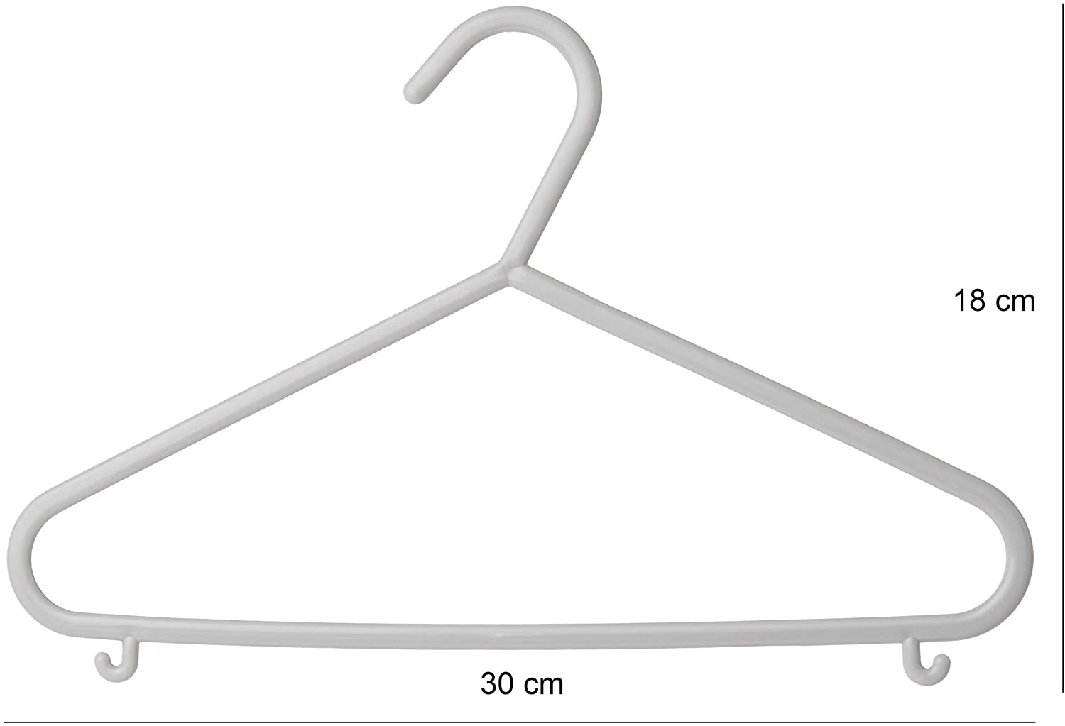 Bieco Children's Clothes Hangers 32 Pcs Grey, Grau, 32 Stück - Image 3