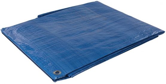 Silverline 675091 Tarpaulin Cut 4.8 x 6.1 m / Actual 4.6 x 6 m