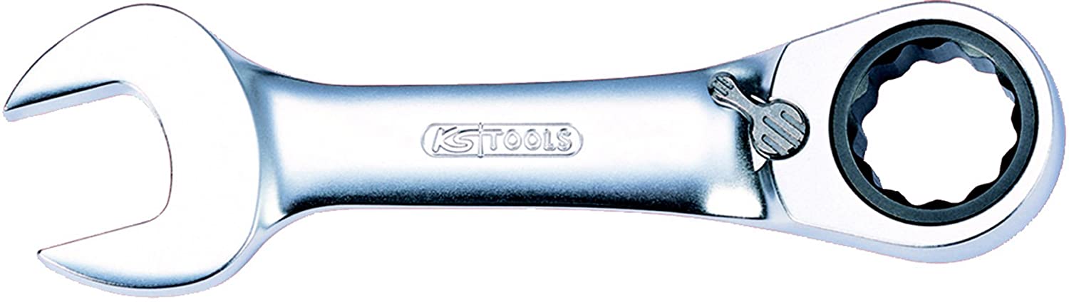 KS Tools 503.4631 8mm GearPlus Mini Rev Comb Spanner, Chrome, 8 mm