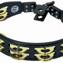 LP Latin Percussion Tambourin Cyclop schwarz montierbar Messingschellen zweireihig LP175
