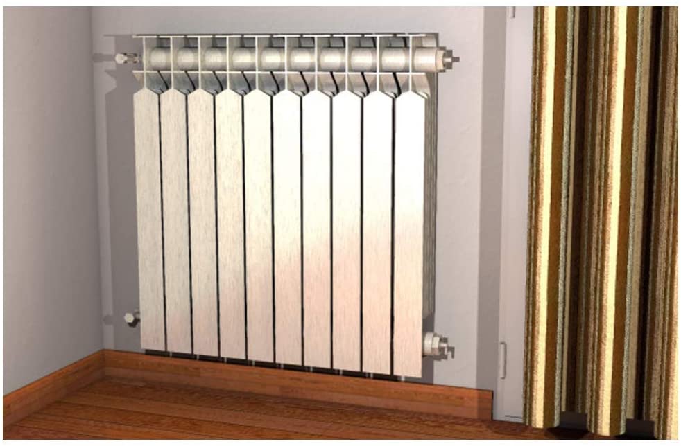 Fischer Aluminium Radiator Shelf for Full and Semi-Filled 1 Piece per Pack, 501069, White - Image 2