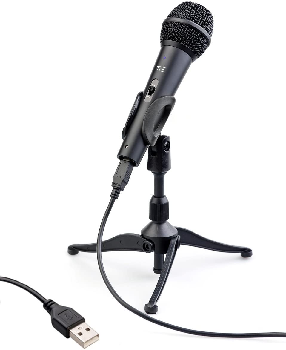 TIE Studio Dynamic USB Microphone for PC Broadcasting, Youtube, Skype i(incl.Pop Filter, USB Cable