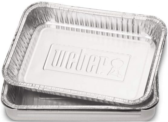 Weber 6415 Drip Pans 10-Piece, Small, Silver