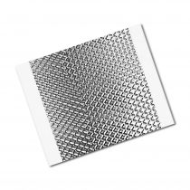 TapeCase 1267 3" x 3"-25 Silver Embossed Aluminium Foil Tape-Converted from 3M, 0.0083" Thick, 3" Length, 3" Width (Pack of 25)