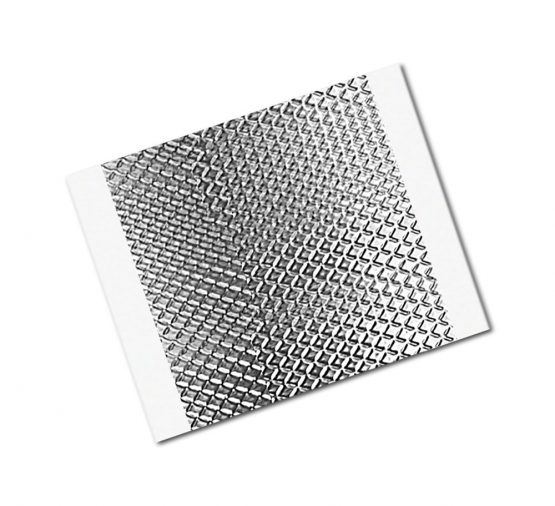 TapeCase 1267 3" x 3"-25 Silver Embossed Aluminium Foil Tape-Converted from 3M, 0.0083" Thick, 3" Length, 3" Width (Pack of 25)