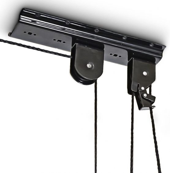 Relaxdays Bicycle Garage Storage Rack, Bike Lifter, up to 20kg, Ceiling Holder, Black - Image 4