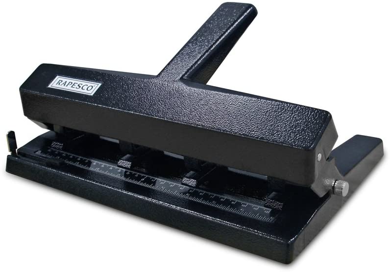 Rapesco Heavy Duty Punch, Adjustable Punch 95, Black, 1