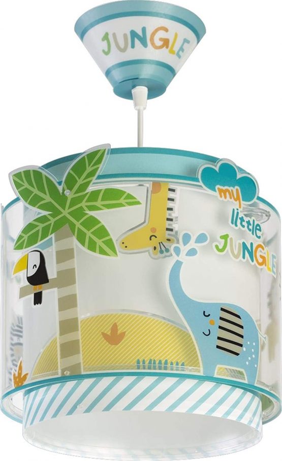 Dalber My Little Animals Jungle Children's Ceiling Lamp, 60 W, Multi-Colour - Image 2