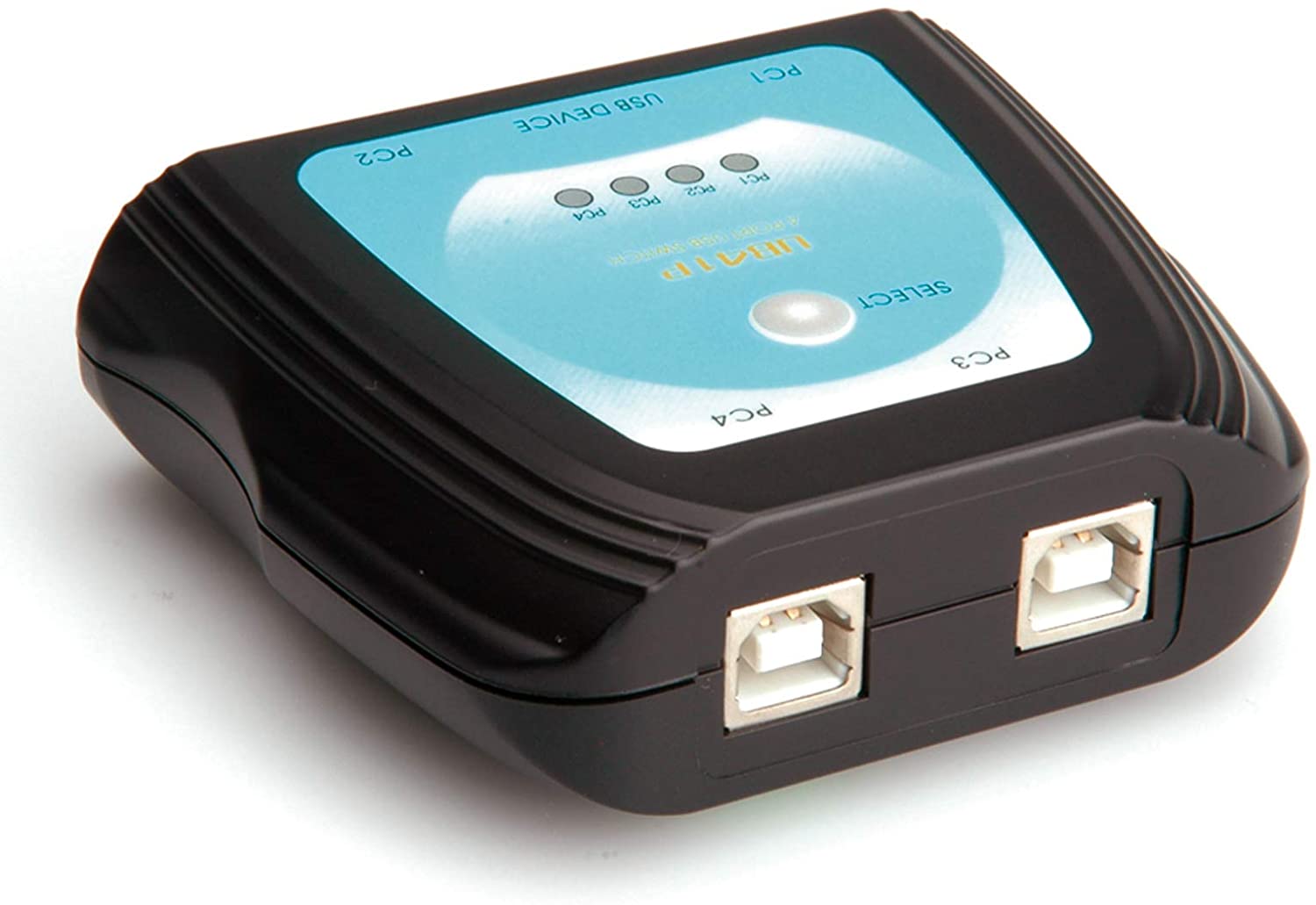 Value Manual 4 Port USB 2.0 Switch, Schwarz - Image 2