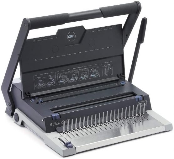 GBC MultiBind 320 Multifunctional Binding Machine, 20 Sheet Punch Capacity, 125 Sheet Wire/450 Sheet Comb Binding Capacity, Black, IB271076 - Image 2