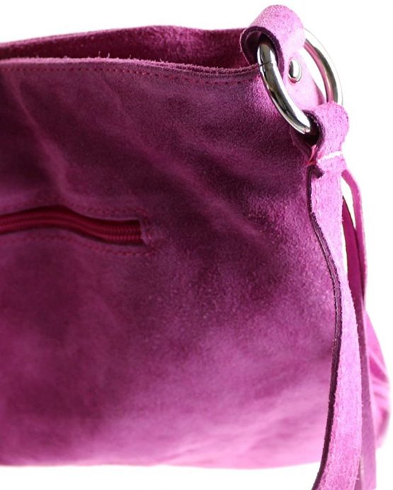 Girly Handbags Genuine Suede Fringe Shoulder Bag Crossbody Slouch Elegant Designer Womens Fashion - Image 4