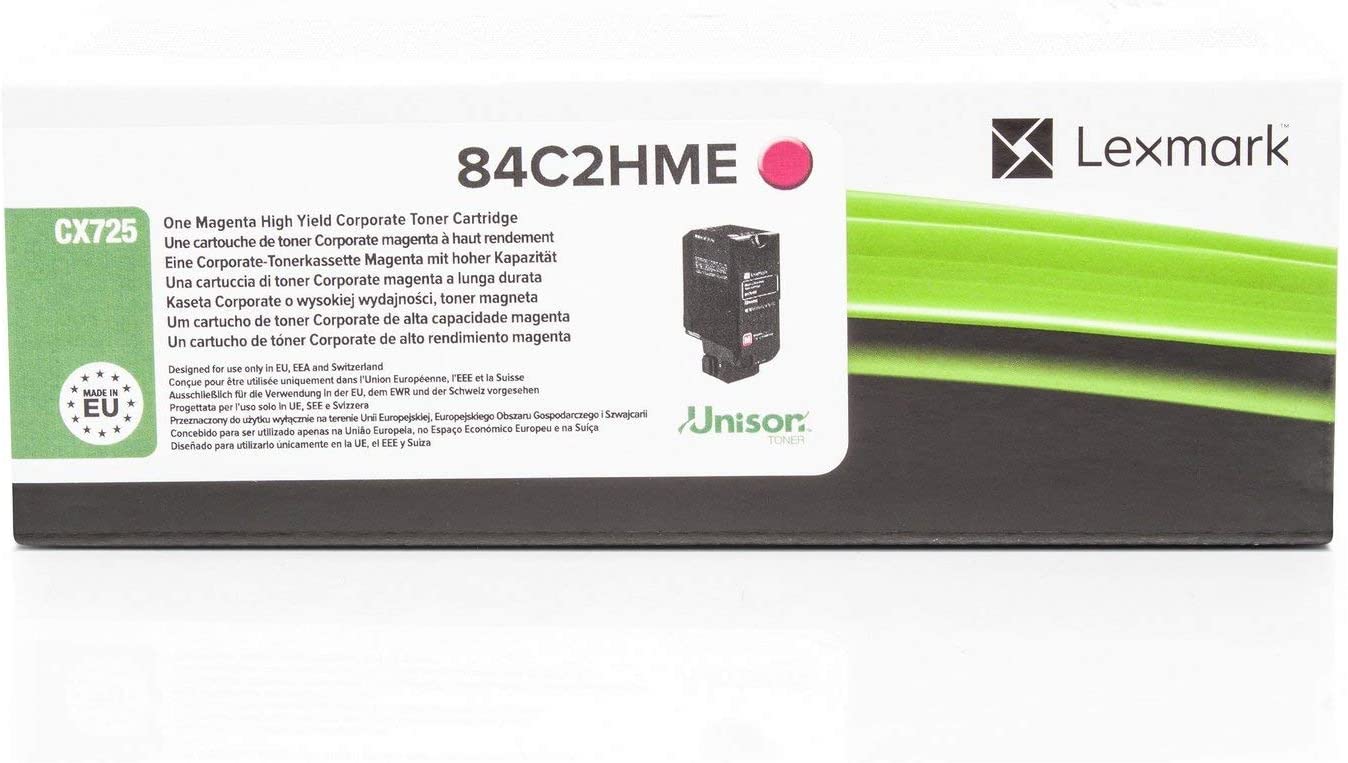 Lexmark 84C2HME Laser Toner for CX725 - Magenta - Image 2