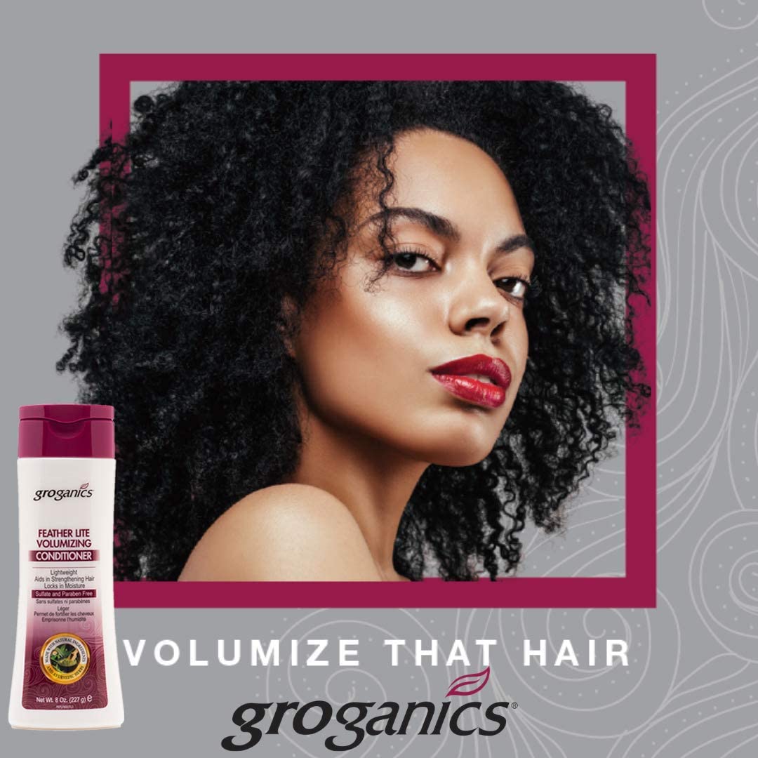 Groganics Feather Lite Super Gentle Formula Volumizing Conditioner, 227 g (Pack of 1) - Image 3