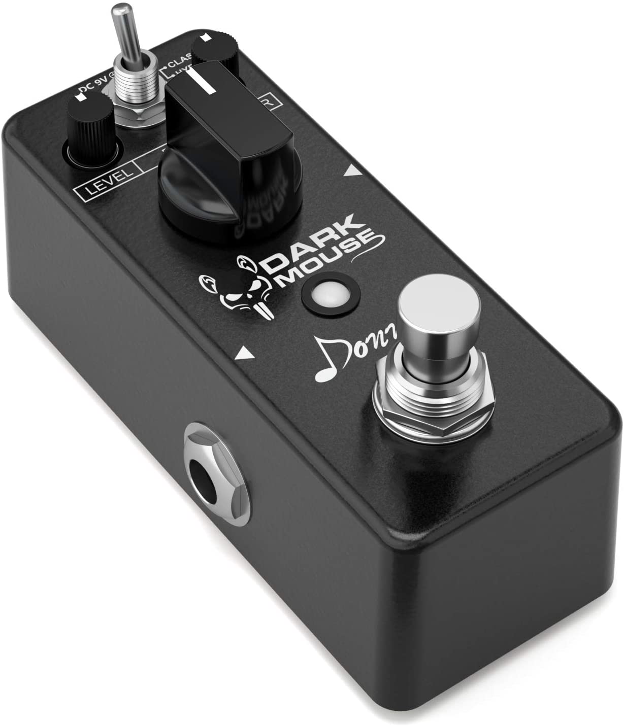 Donner Dark Mouse Distortion Effect Guitar Pedal, Distortion Pedal True bypass 2 Modes Classic and Hyper, Rat Distortion