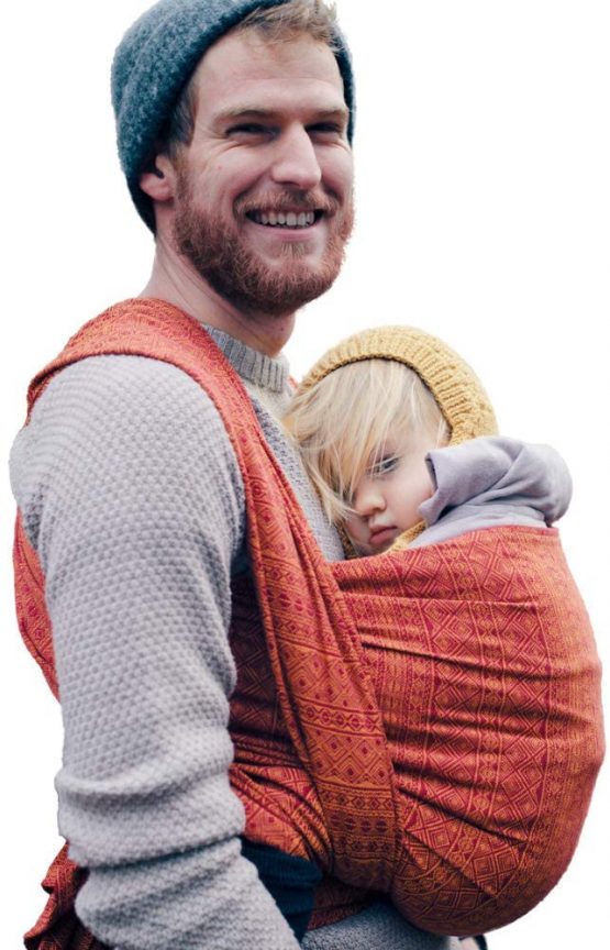 Didymos Indio Rubin/ Mandarine Baby Wrap Sling (Size 6)