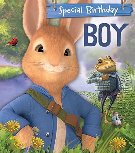 Peter Rabbit PE009 BOY Birthday Card Multi Colour, 182x160mm